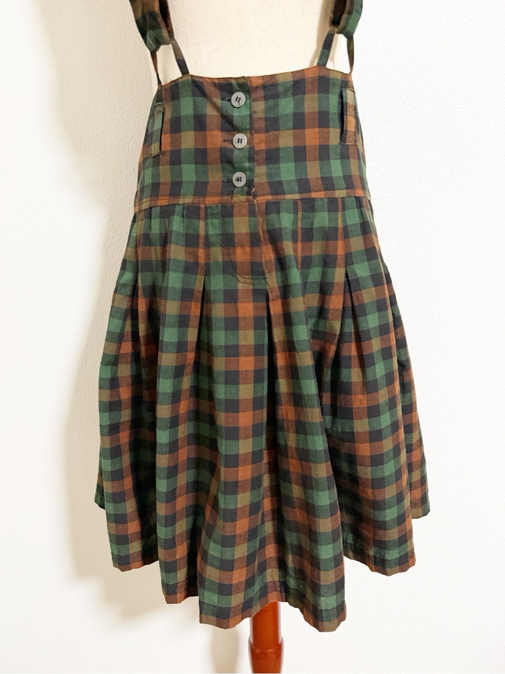 Vintage Y2K POP Plaid Pinafore Dress Academia Punk Preppy - Picture 4 of 8
